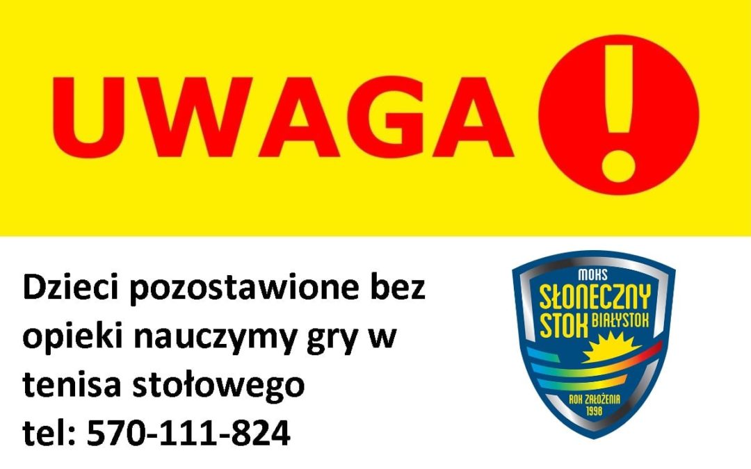 Zapisy na zajęcia tenisa stołowego