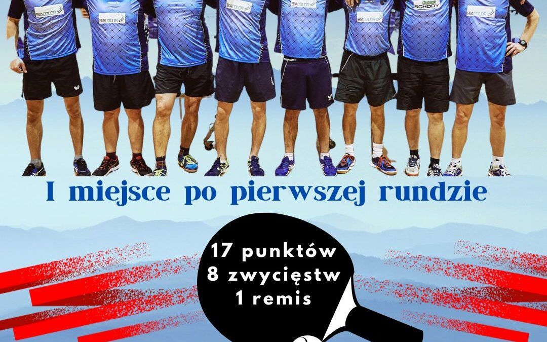 Tenis stołowy – II liga na 1 miejscu po pierwszej rundzie