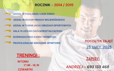 NOWY NABÓR DO PIŁKI RĘCZNEJ!